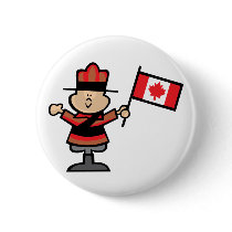 Cartoon Mountie Pins