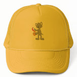 Cartoon Mouse Pouring Melted Cheedar Cheese Trucker Hat