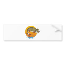 Cartoon Muskie Bumper Stickers