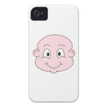 Cartoon of a cute baby, smiling. iPhone 4 covers