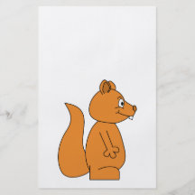 Cartoon of a Red Squirrel Full Color Flyer