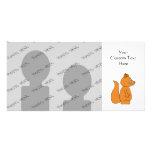 Cartoon of a Red Squirrel Photo Card Template