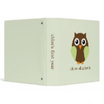 Cartoon Owl Baby Photo Binder {green}