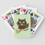 Cartoon Owl (brown) Bicycle Card Decks