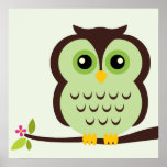 Cartoon Owl Children's Wall Art Posters