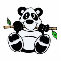 Cartoon Panda Acrylic Cut Out