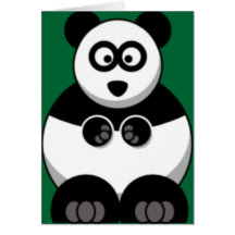 Cartoon Panda Greeting Cards