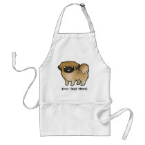 Cartoon Pekeingese (puppy cut) Aprons