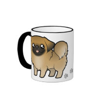 Cartoon Pekeingese (puppy cut) Mug