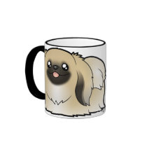 Cartoon Pekeingese (show cut) Coffee Mug