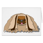 Cartoon Pekingese Dog Card