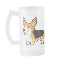 Cartoon Pembroke Welsh Corgi Mugs
