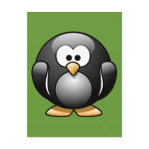 Cartoon Penguin Postcard