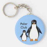 Cartoon Penguins Keychain