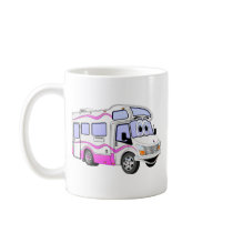 Cartoon Pink Camper Coffee Mugs