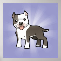 Cartoon Pitbull / American Staffordshire Terrier