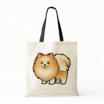 Cartoon Pomeranian Canvas Bag