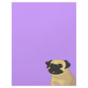 Cartoon Pug Face letterhead