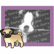 Cartoon Pug Photo Frame