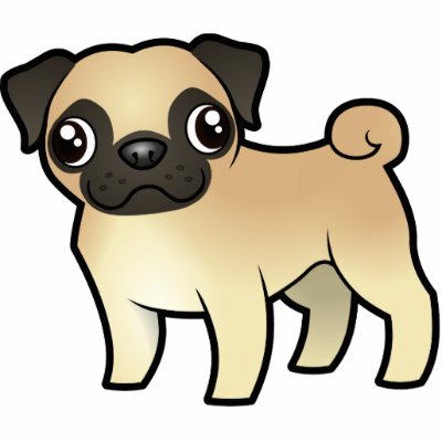 Cartoon Pug by CartoonizeMyPet
