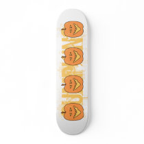 Cartoon Pumpkin. Halloween. Skate Board Deck