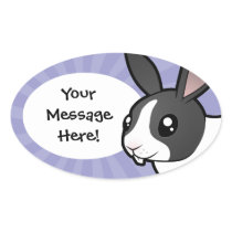 Cartoon Rabbit (uppy ear smooth hair)