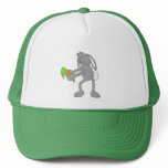 Cartoon Rabbit With Carrot Trucker Hat
