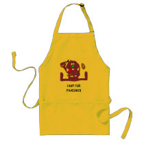 Cartoon Rabbit With Pancakes Aprons