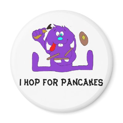 Cartoon Rabbit With Pancakes Refrigerator Magnet by mooredesigns