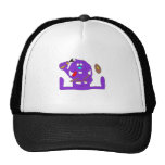 Cartoon Rabbit With Pancakes Trucker Hats