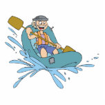 cartoon rafting grahic design photo cut out