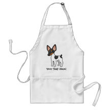 Cartoon Rat Terrier / Toy Fox Terrier Apron