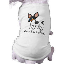 Cartoon Rat Terrier / Toy Fox Terrier Pet T-shirt