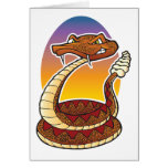 Cartoon Rattlesnake Greeting Card