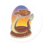 Cartoon Rattlesnake Sticker