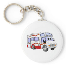 Cartoon Red Camper Keychains
