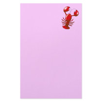 Cartoon red lobster