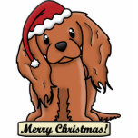 Cartoon Ruby Cavalier Christmas Ornament Cut Outs