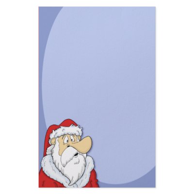Cartoon Santa Claus Stationery by anwarart