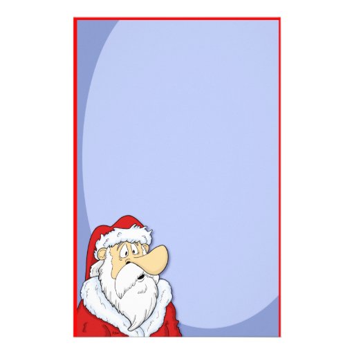 Cartoon Santa Claus Stationery