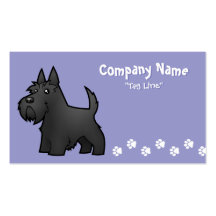 Cartoon Scottish Terrier Business Card