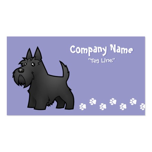 Cartoon Scottish Terrier Business Card