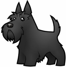 Cartoon Scottish Terrier Photo Cutout