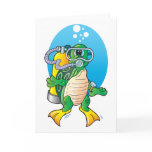 Cartoon Scuba Turtle