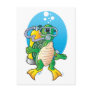 Cartoon Scuba Turtle Postcards
