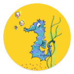 Cartoon Seahorse Cute Sticker