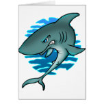 Cartoon Shark Greeting Card