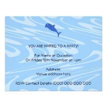 Cartoon Shark. Invitation