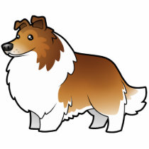 Cartoon Shetland Sheepdog / Collie