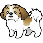 Cartoon Shih Tzu (puppy cut) Photo Sculpture